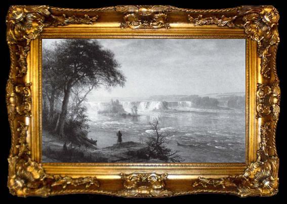 framed  Albert Bierstadt Die Wasserfalle von St Anthony, ta009-2